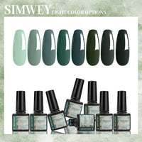 HKM-680659 8-Piece Gel Nail Polish Set - Long-lasting and Vibrant Colors for Stunning Manicures