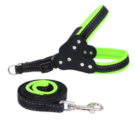 HKM-414291 Reflective Nylon Pet Traction Sleeve with Adjustable Strap - Available in Multiple Colors