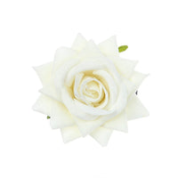 HKM-129299 Velvet Rose Hairpin in Various Colors, 10cm Flower Diameter, Perfect for Elegant Hairstyles