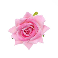 HKM-129299 Velvet Rose Hairpin in Various Colors, 10cm Flower Diameter, Perfect for Elegant Hairstyles