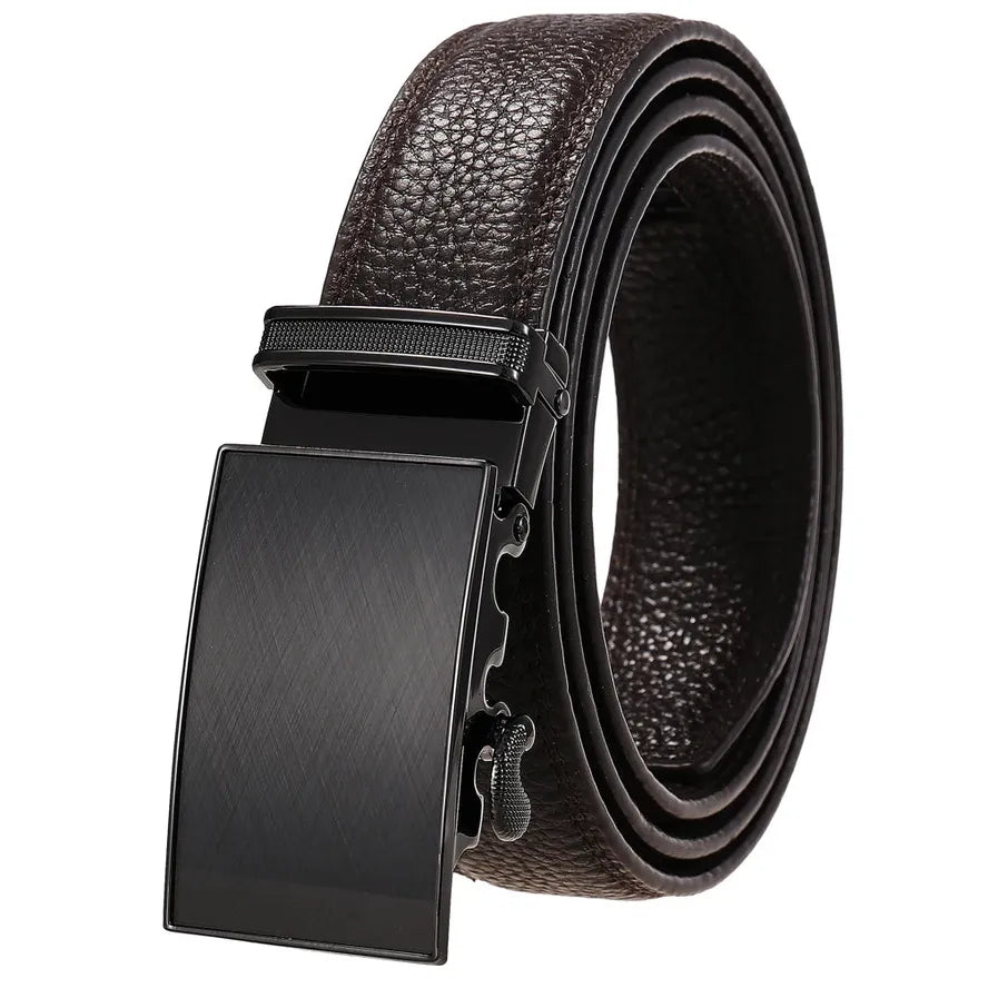 HKM-135187 Men's Casual Leather Belt - 3.0CM Width, Versatile Style for Everyday Wear
