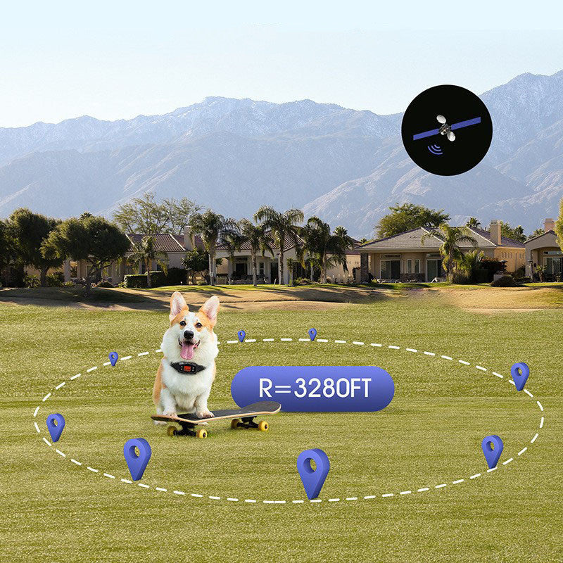 HKM-036563 Intelligent GPS Positioning Wireless Collar with Magnetic Charging, ABS Material, F800 Specification