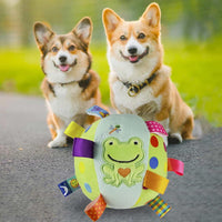 HKM-722195 Interactive Dog Toy with Built-in Chimes and Squeaky Balls for Active Play