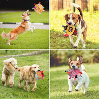 HKM-722195 Interactive Dog Toy with Built-in Chimes and Squeaky Balls for Active Play