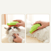 HKM-343187 Pet Steam Brush for Cats and Dogs - 3 in 1 Grooming, Steam Cleaning, and Massage Tool