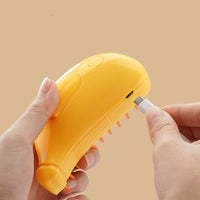 HKM-343187 Pet Steam Brush for Cats and Dogs - 3 in 1 Grooming, Steam Cleaning, and Massage Tool