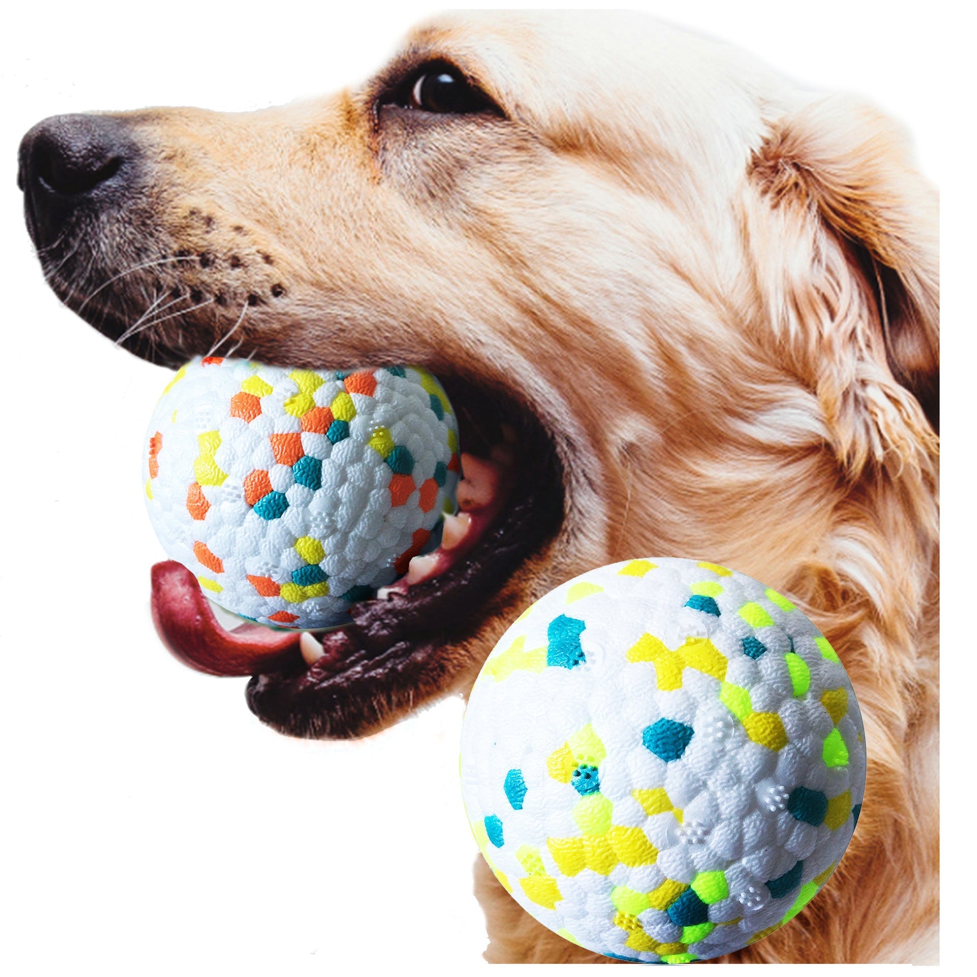 HKM-394195 Interactive E-TPU Dog Toy Molar Ball with Non-Slip Surface for Training and Teeth Massage