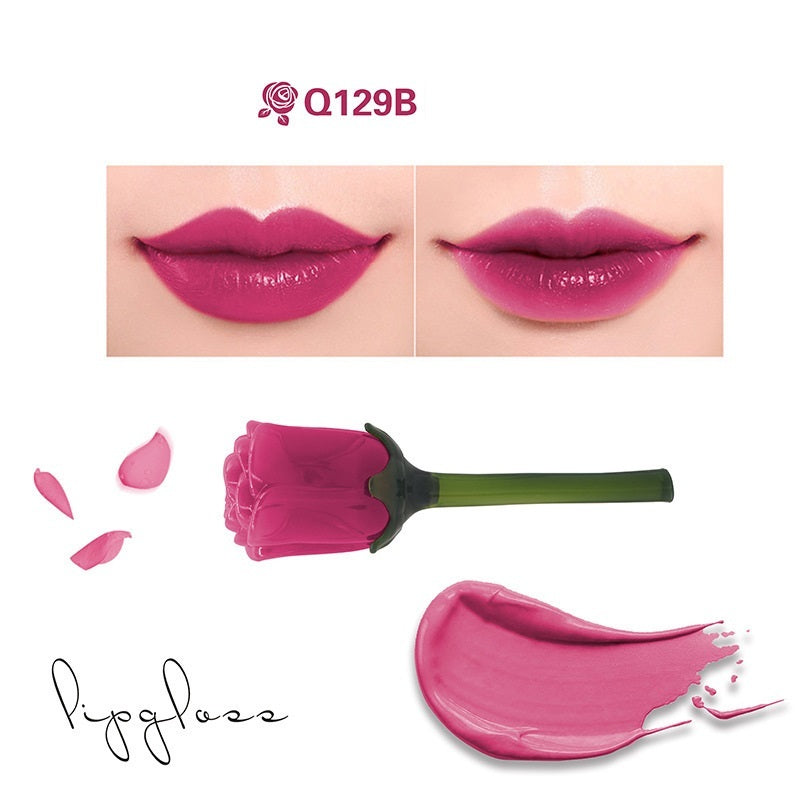 HKM-310739 Non-Stick Moisturizing Lip Gloss - Multiple Shades Available in Peach Red, Purple Red, Orange, Apple Red, Plum Red, and Red