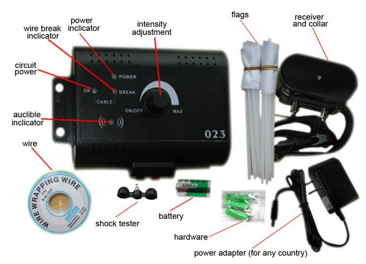 HKM-232019 Wireless Electronic Dog Fence System with Progressive Tone and Vibration Training
