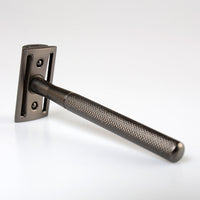HKM-153491 Stainless Steel Double-Sided Razor with Diamond Pattern Design