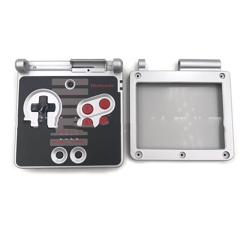 KTX-678035 Transparent Game Case for GBA SP with NES Design and Accessories