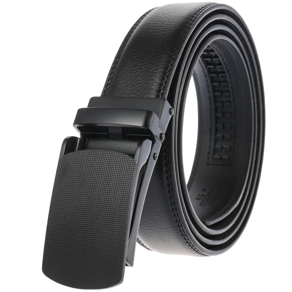 HKM-494483 Men's Fashion Belt with 3.0CM Wide Ratchet Buckle, Model LY33-0134-1