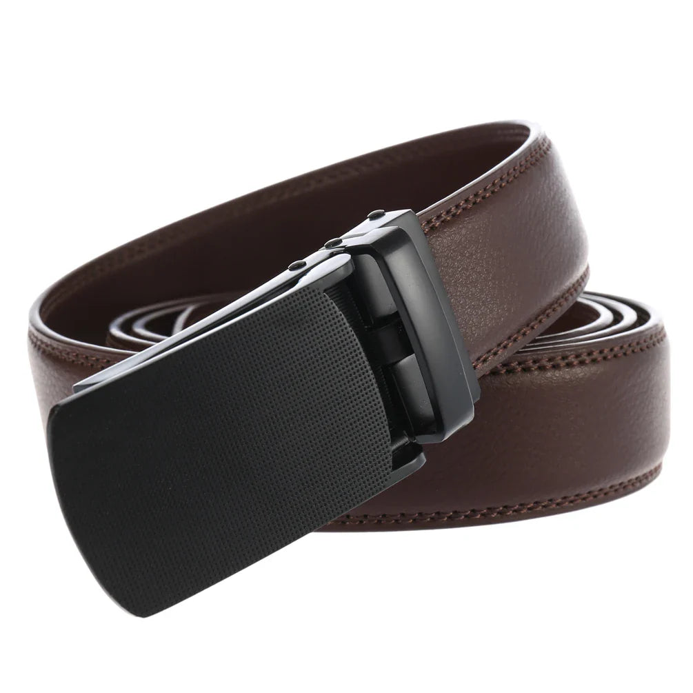 HKM-494483 Men's Fashion Belt with 3.0CM Wide Ratchet Buckle, Model LY33-0134-1
