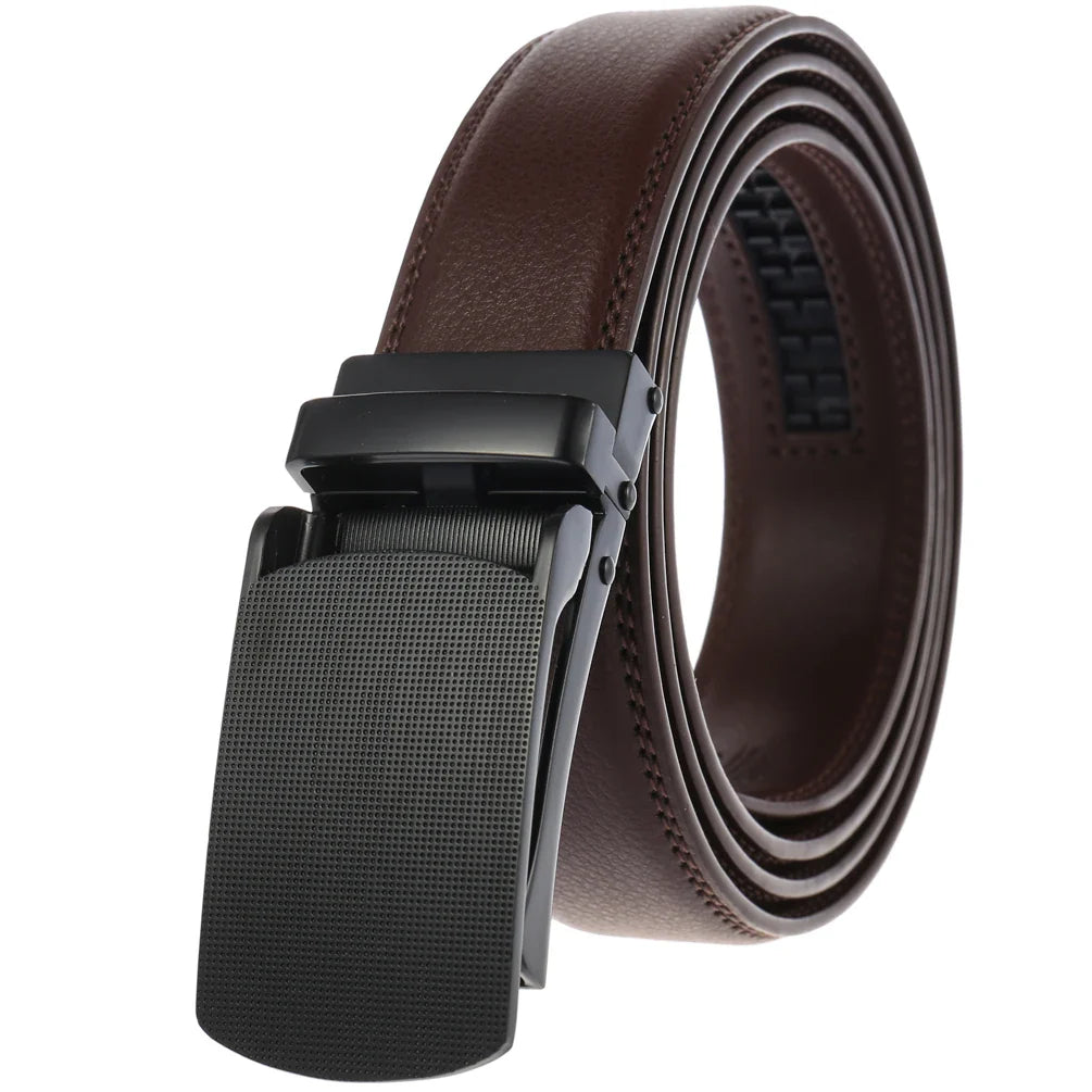 HKM-494483 Men's Fashion Belt with 3.0CM Wide Ratchet Buckle, Model LY33-0134-1