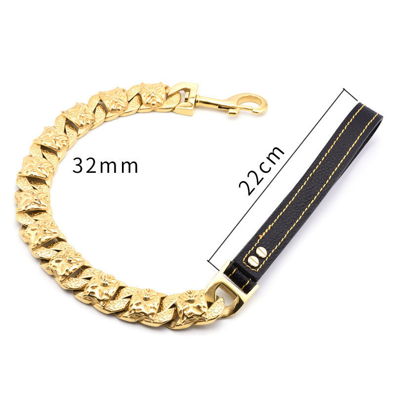 HKM-443283 Stainless Steel Dog Head Collar for Puppies - Durable and Comfortable Design