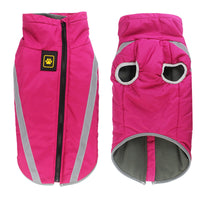 HKM-274515 Windproof Thickened Dog Jacket with Soft Polar Fleece for Winter Wear