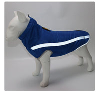 HKM-274515 Windproof Thickened Dog Jacket with Soft Polar Fleece for Winter Wear