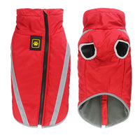 HKM-274515 Windproof Thickened Dog Jacket with Soft Polar Fleece for Winter Wear