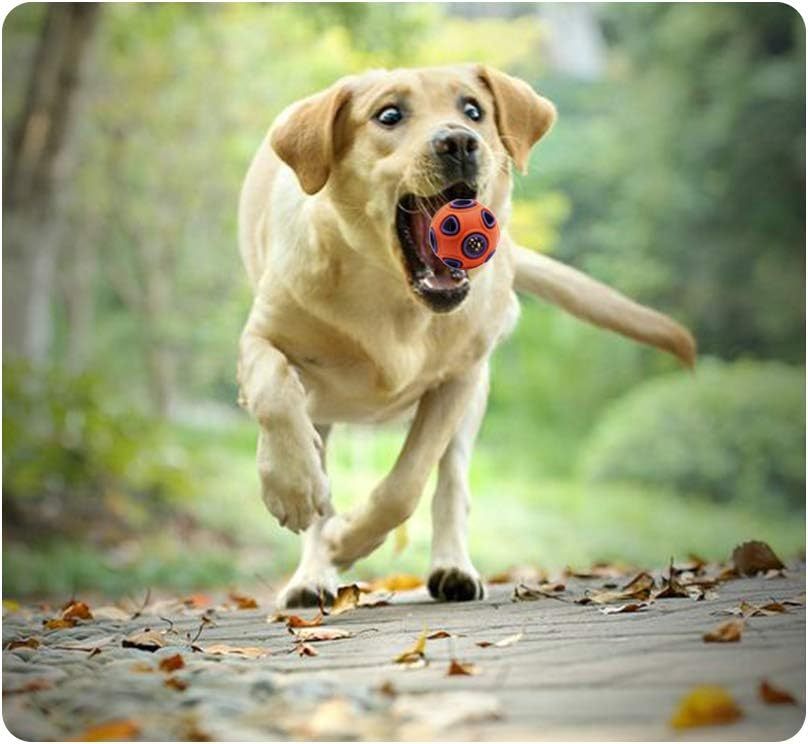 HKM-654355 Interactive Dog Ball Toy with Ring Bell for Pet Exercise and IQ Puzzle Play