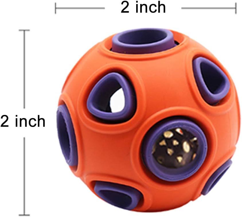 HKM-654355 Interactive Dog Ball Toy with Ring Bell for Pet Exercise and IQ Puzzle Play