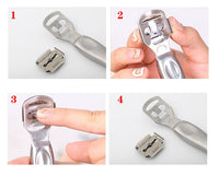 HKM-186771 Stainless Steel Pedicure Scraper for Horny Foot Care - 16CM Length