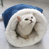 HKM-842707 Cozy Cat Winter Sleeping Bag with Removable Crinkle Sack for Cats Up to 6kg