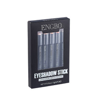 HKM-554771 Double-Ended Long-Lasting Pearlescent Eyeliner Pen Set - Universal Black Color, 6 Pieces