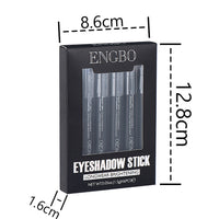 HKM-554771 Double-Ended Long-Lasting Pearlescent Eyeliner Pen Set - Universal Black Color, 6 Pieces