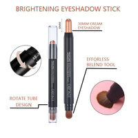 HKM-554771 Double-Ended Long-Lasting Pearlescent Eyeliner Pen Set - Universal Black Color, 6 Pieces