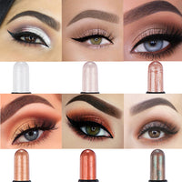 HKM-554771 Double-Ended Long-Lasting Pearlescent Eyeliner Pen Set - Universal Black Color, 6 Pieces