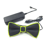 HKM-896467 Battery-Powered LED Light-Up Bow Tie for Halloween and Party Events in Multiple Colors