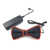HKM-896467 Battery-Powered LED Light-Up Bow Tie for Halloween and Party Events in Multiple Colors
