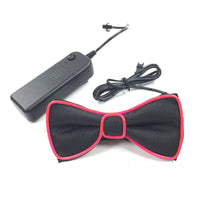 HKM-896467 Battery-Powered LED Light-Up Bow Tie for Halloween and Party Events in Multiple Colors
