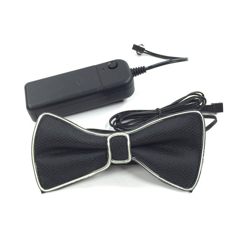 HKM-896467 Battery-Powered LED Light-Up Bow Tie for Halloween and Party Events in Multiple Colors