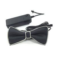 HKM-896467 Battery-Powered LED Light-Up Bow Tie for Halloween and Party Events in Multiple Colors