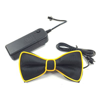 HKM-896467 Battery-Powered LED Light-Up Bow Tie for Halloween and Party Events in Multiple Colors