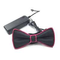HKM-896467 Battery-Powered LED Light-Up Bow Tie for Halloween and Party Events in Multiple Colors