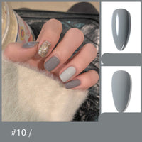 HKM-069267 48-Color Rubber Nail Polish Glue Set - 10ml for Professional Use