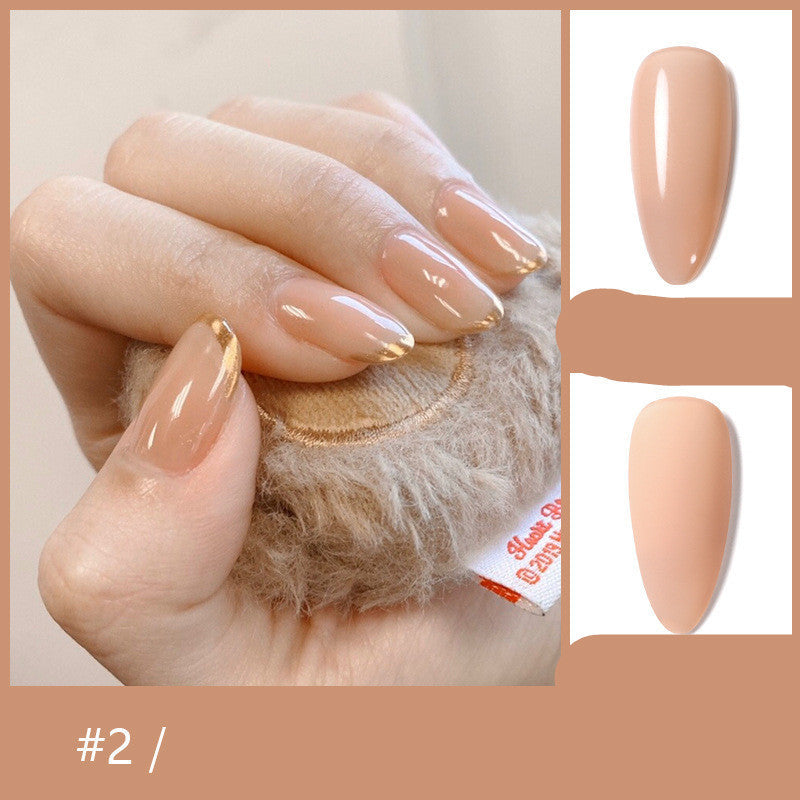 HKM-069267 48-Color Rubber Nail Polish Glue Set - 10ml for Professional Use