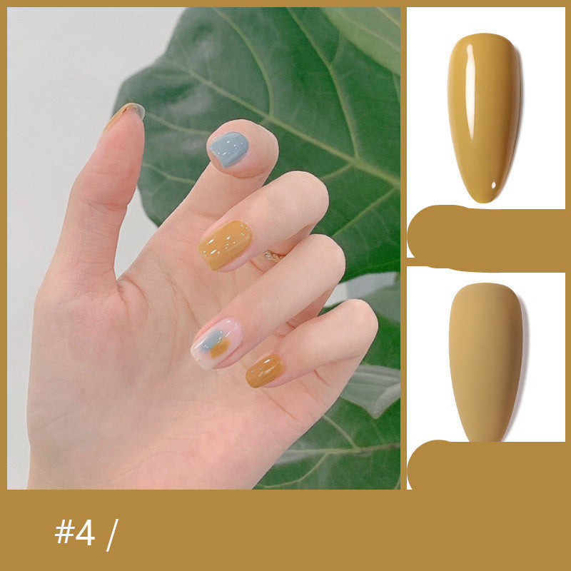 HKM-069267 48-Color Rubber Nail Polish Glue Set - 10ml for Professional Use