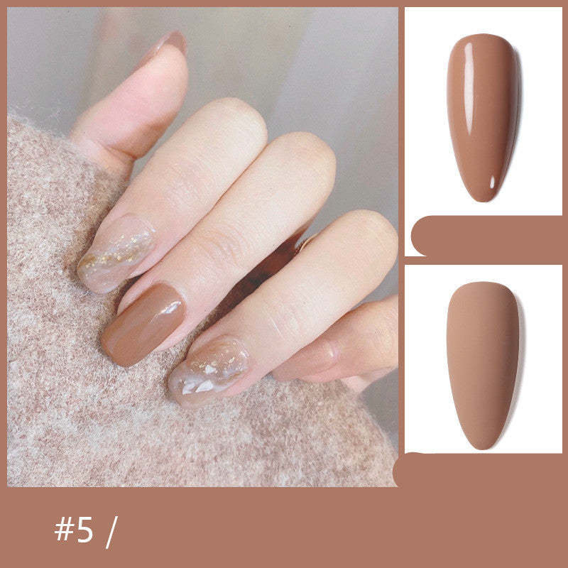 HKM-069267 48-Color Rubber Nail Polish Glue Set - 10ml for Professional Use