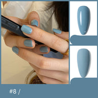 HKM-069267 48-Color Rubber Nail Polish Glue Set - 10ml for Professional Use