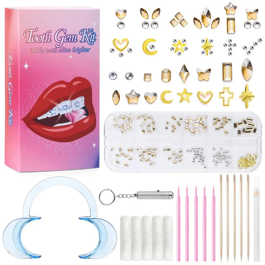 JMT-576778 Gold Tooth Gem Kit for Professional Tooth Decoration