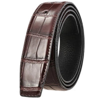 HKM-378067 Men's Soft Leather Belt - Buckle-less Fashion Accessory
