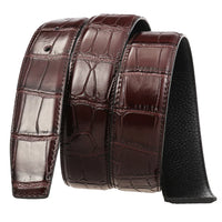HKM-378067 Men's Soft Leather Belt - Buckle-less Fashion Accessory