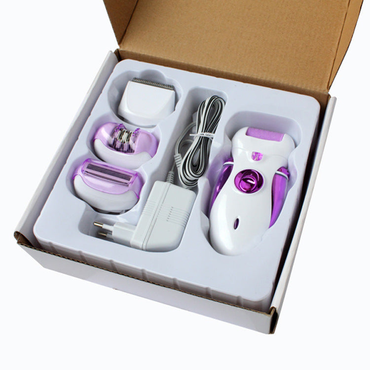 HKM-282771 4-in-1 Rechargeable Electric Foot Grinder and Hair Clipper Set with Accessories