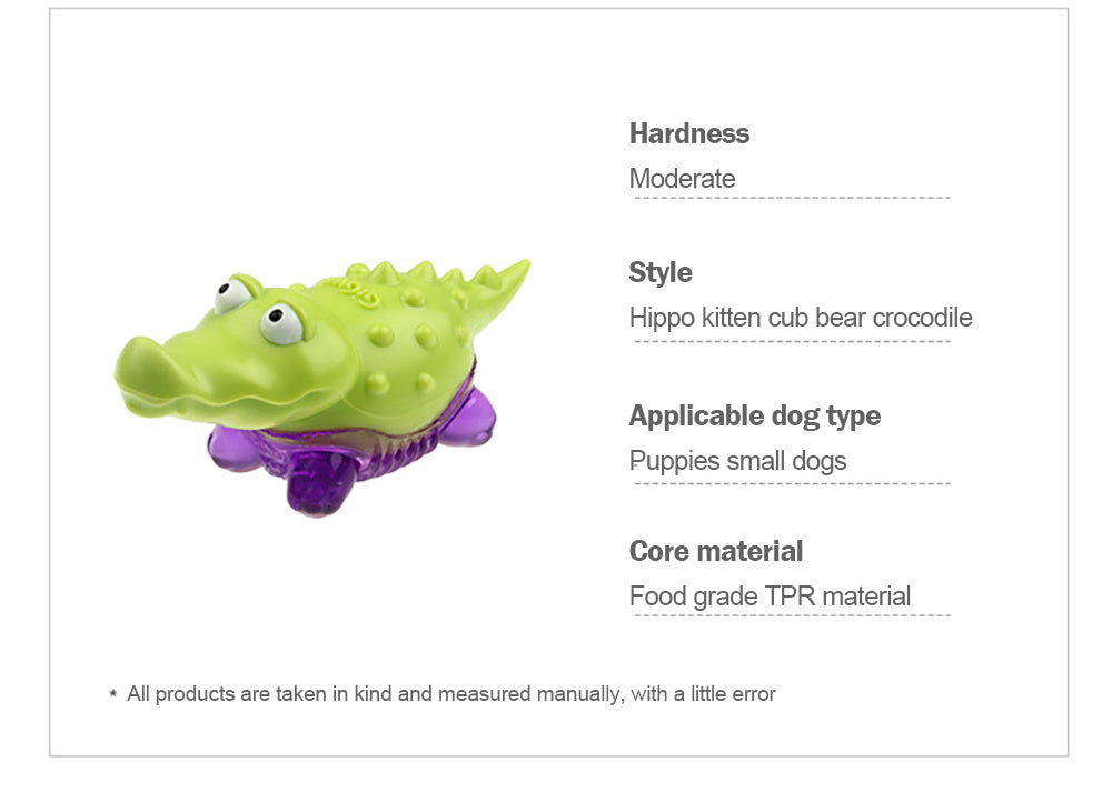 HKM-914195 Puppy Noise-Making Chew Toys in Various Animal Designs - TPR Material