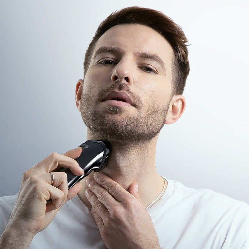 HKM-789587 3D Floating Shaver with Washable Blade, Type-C Charging, Intelligent Anti-Clip Technology, 90 Minutes Run Time