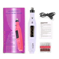 HKM-133651 Compact Electric Nail Polisher with Adjustable Speed and USB Power Supply