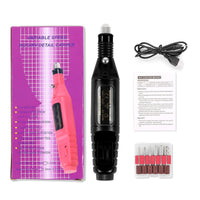 HKM-133651 Compact Electric Nail Polisher with Adjustable Speed and USB Power Supply